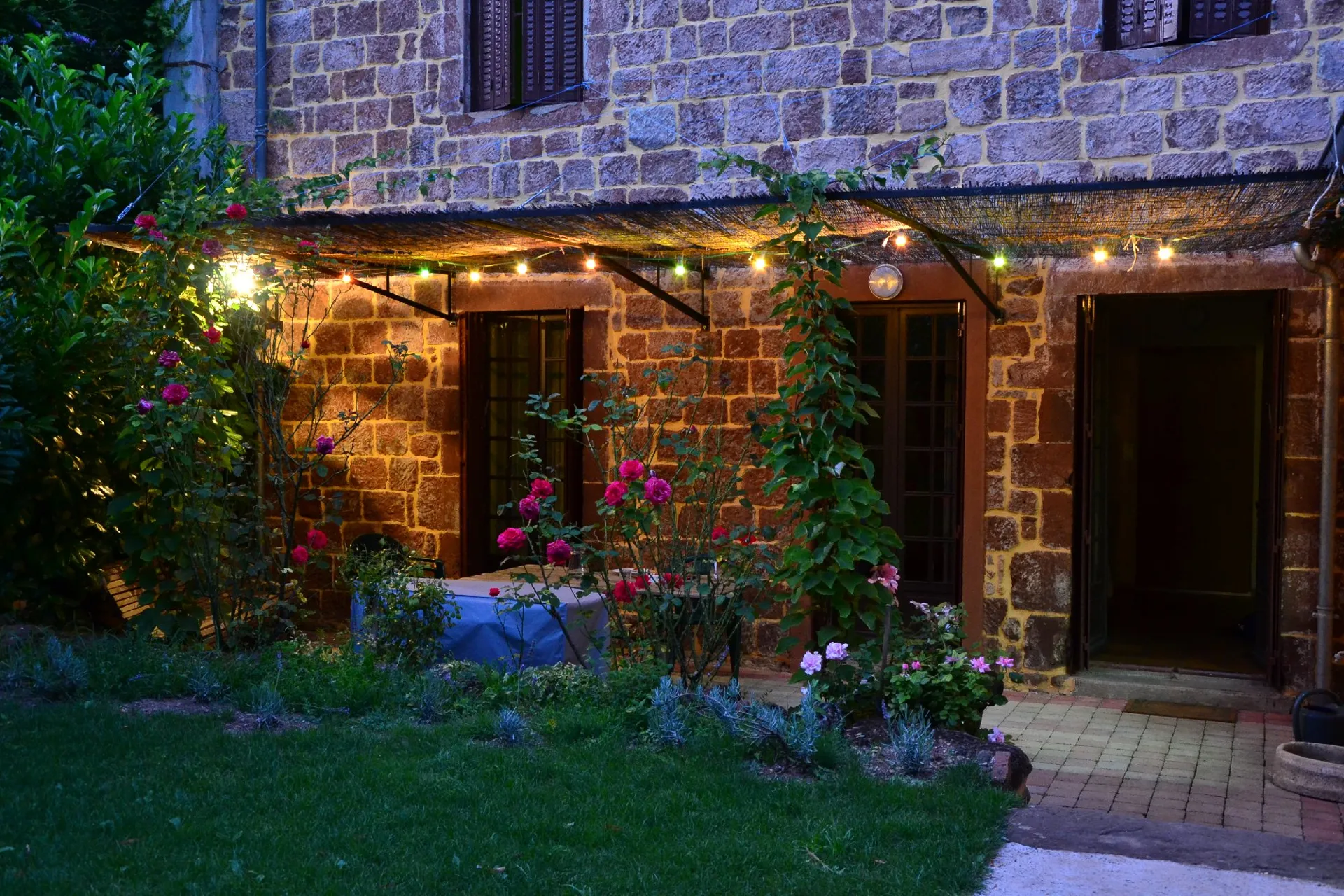 Terrasse - Gîte Le tassou du vigneron