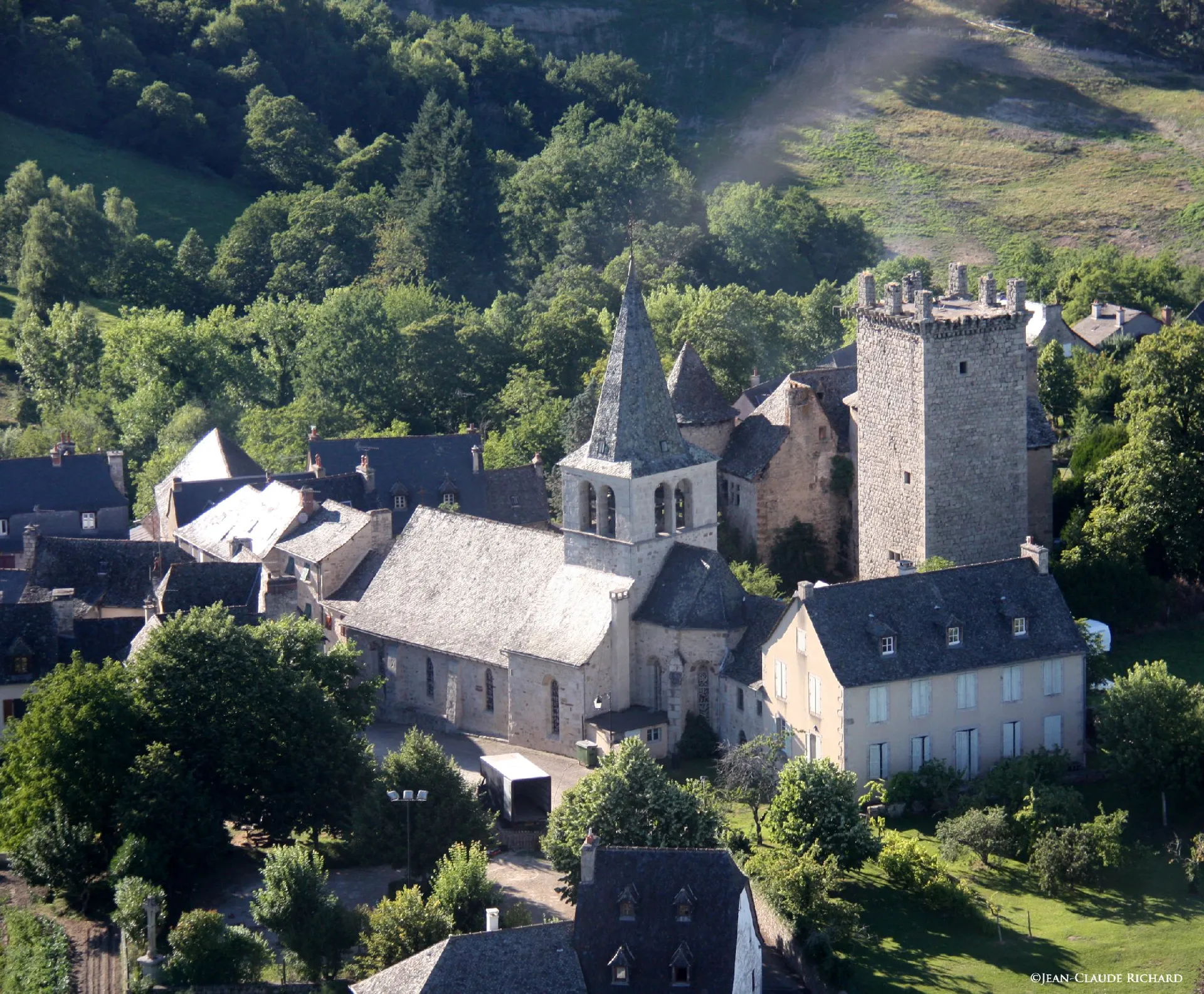 Sénergues vue du ciel