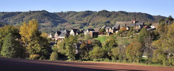 Vue sur le village de Saint-Cyprien