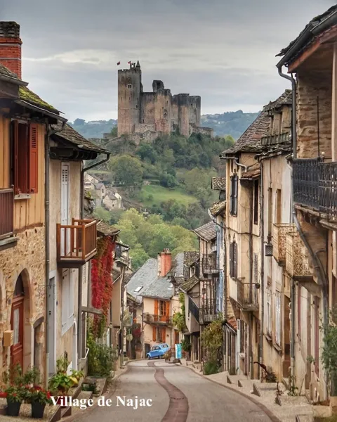 Chateau et village de Najac