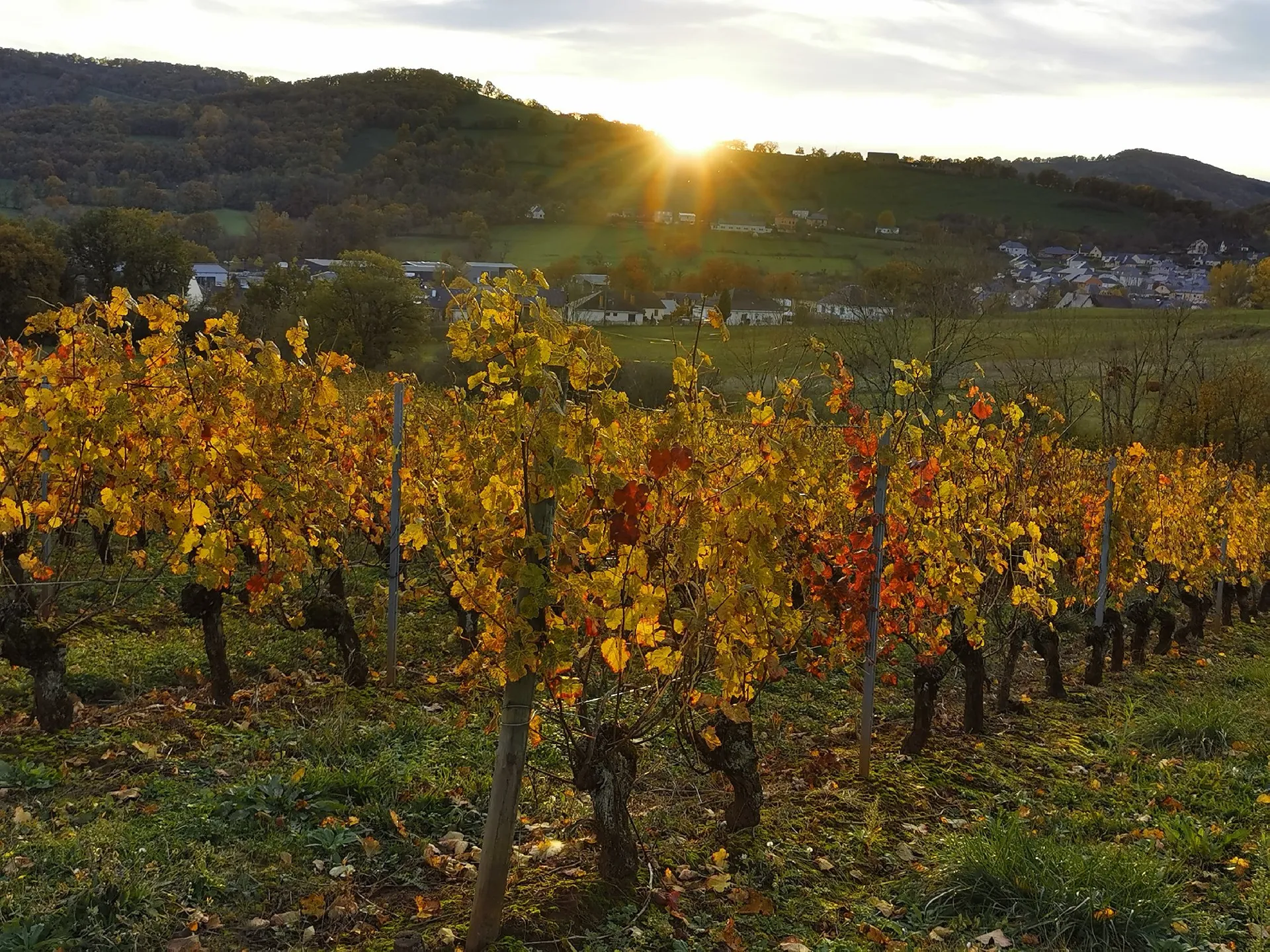 Coucher de soleil sur le Vallon