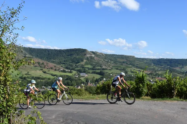 Circuit cyclo dans le vallon de Marcillac