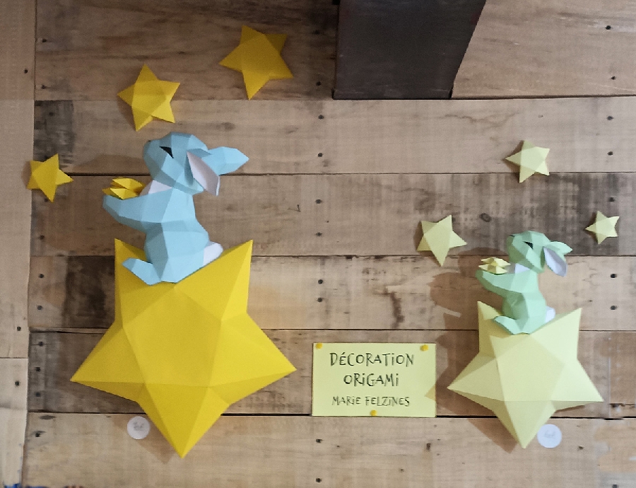 Décoration en origami - Marie Felzines