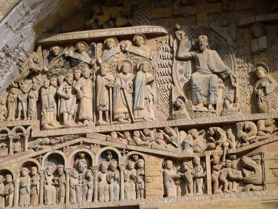 Le tympan du Jugement dernier - visite de Conques (Groupes)